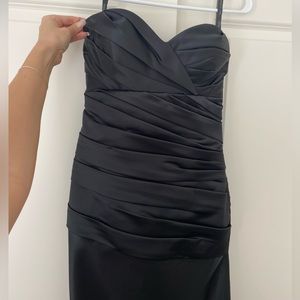 Black evening gown, bridesmaid dress or prom dress